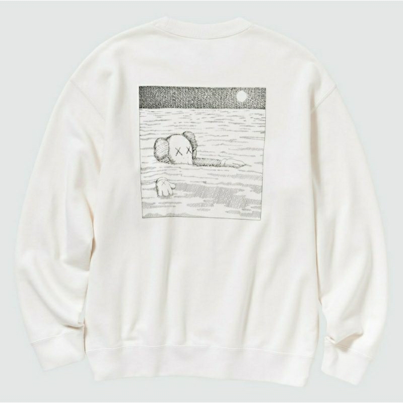 Sweater UNIQLO x KAWS 2023 Long Sleeve WHITE Original