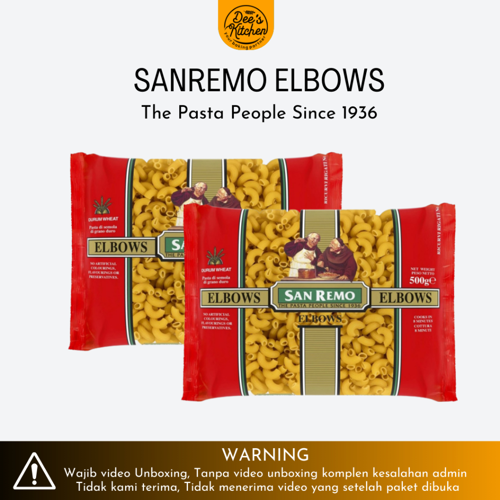 

SAN REMO Pasta Elbows Macaroni 500gr