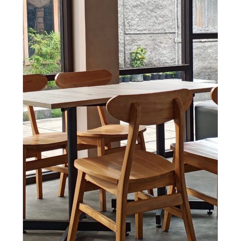 Sudah Finishing - Kursi Cafe Jati Minimalis/Kursi Cafe Minimalis/Kursi Jati Minimalis