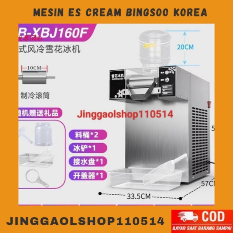 Mesin es bingsoo korea arumanis snow maker ice Korea mesin es serpihan serut salju