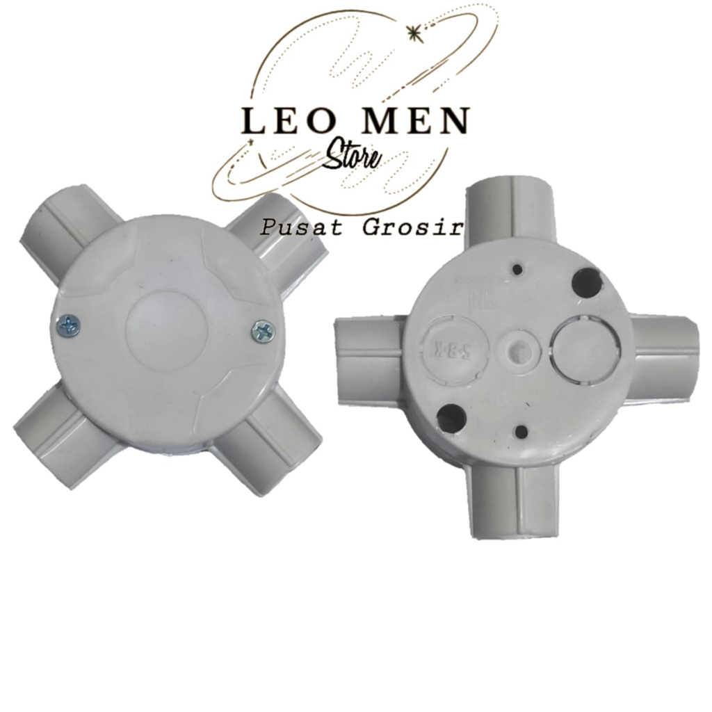 T Dus Cabang 4~T Dus Kabel Cabang 4~Penutup Sambungan Kabel~Putih