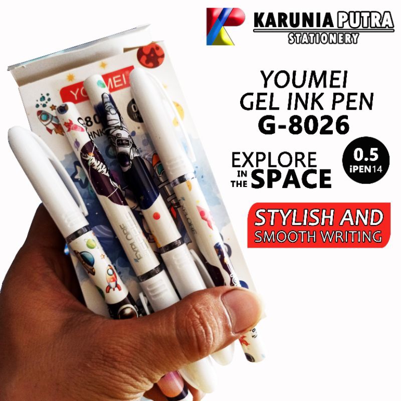 

Pen Gel Youmei G8026 0.5mm 1pack