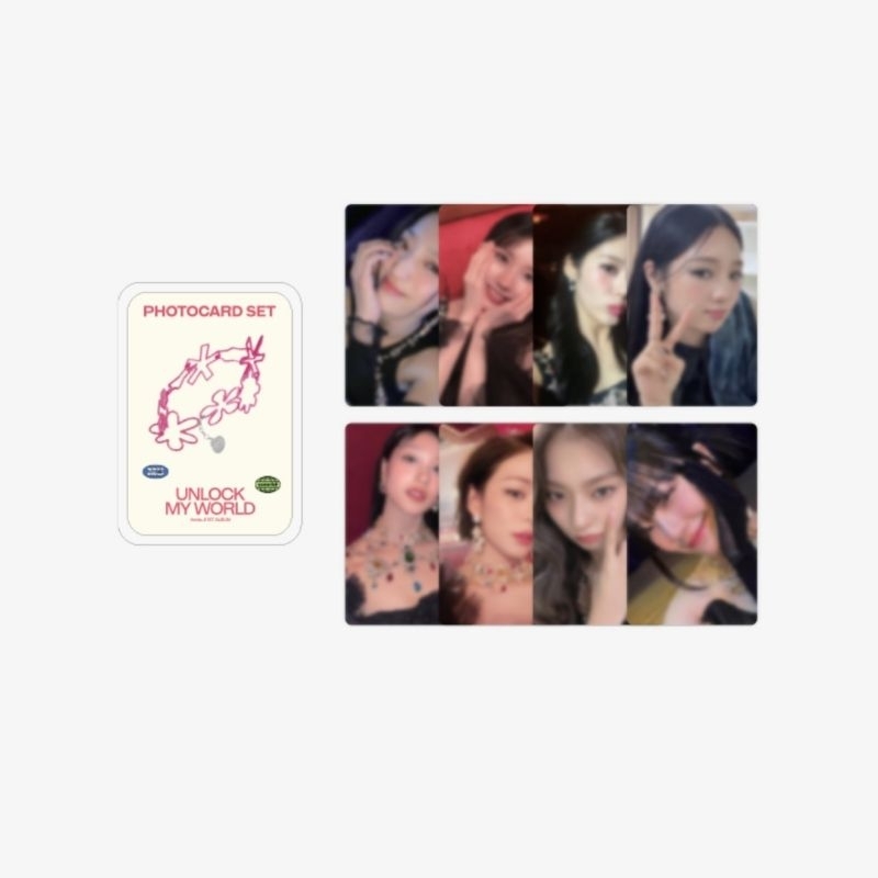 [READY STOCK] FROMIS_9 UNLOCK MY WORLD OFFICIAL TIN CASE & SELFIE PC PHOTO CARD SET (Sealed)