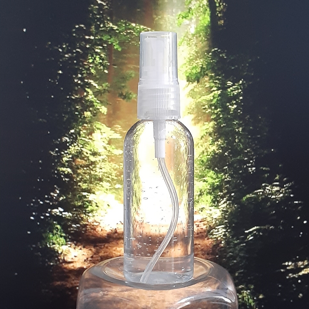 Botol 60 ml Boston Round (BR) tutup Spray & Flip Top / Botol Sanitizer 60ml / Botol Spray 60ml / Bot