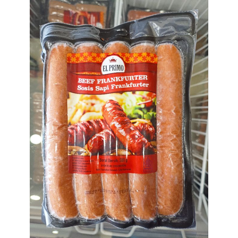 

Sosis Beef Frankfurter Elprimo 500gr (original)