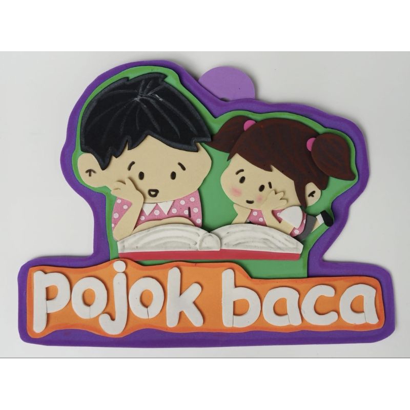 hiasan kelas tk pojok baca