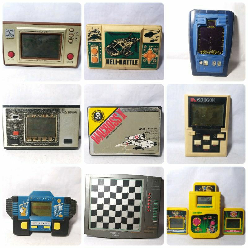 Game Watch Gimbot Gamebot Japan Soccer Football Sepak Bola Othello Uno Penguin Tuxedo Secret Sam Tan