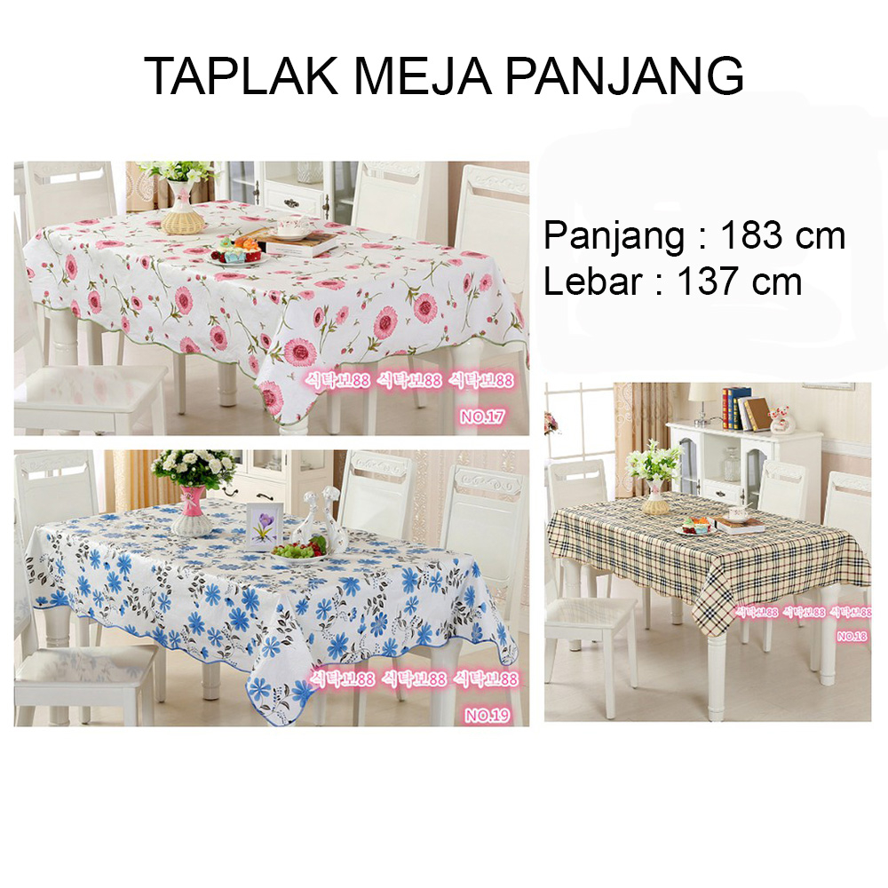 Taplak Meja Makan Anti Air Jumbo Lebih Besar Lebih Tebal TP183