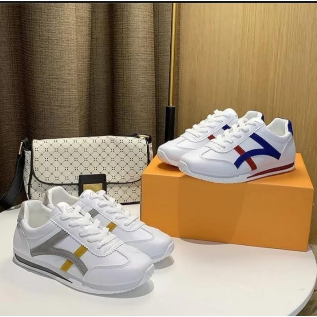 Sepatu Sneakers Wanita Import KOREA Model Terbaru 2023 Sepatu Wanita Putih Terbaru Viral Sepatu Olah