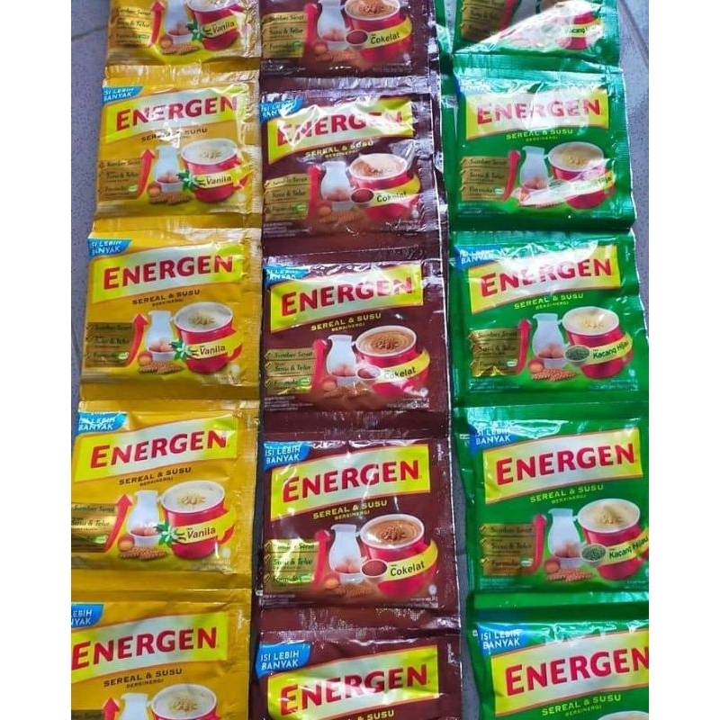 

Energen Coklat / Vanilla / Kacang Hijau isi 10