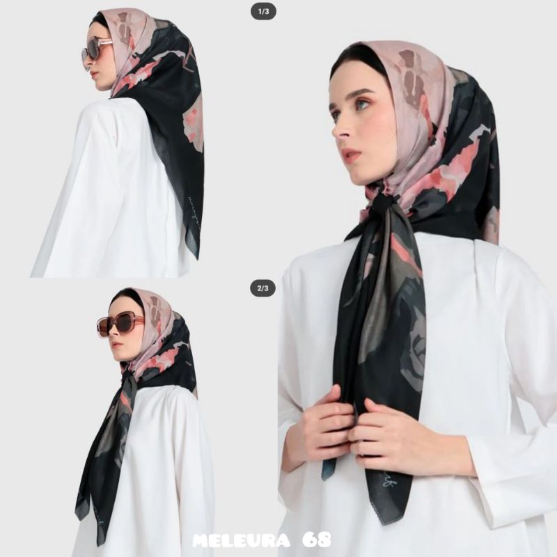 Maraya scarf - Hijab segi empat motif maraya scarf meleura series original maraya scarves