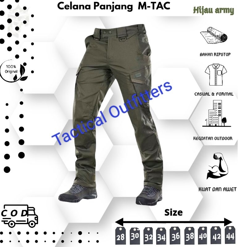 Celana Tactical Panjang M TAC Cargo Pria Lapangan