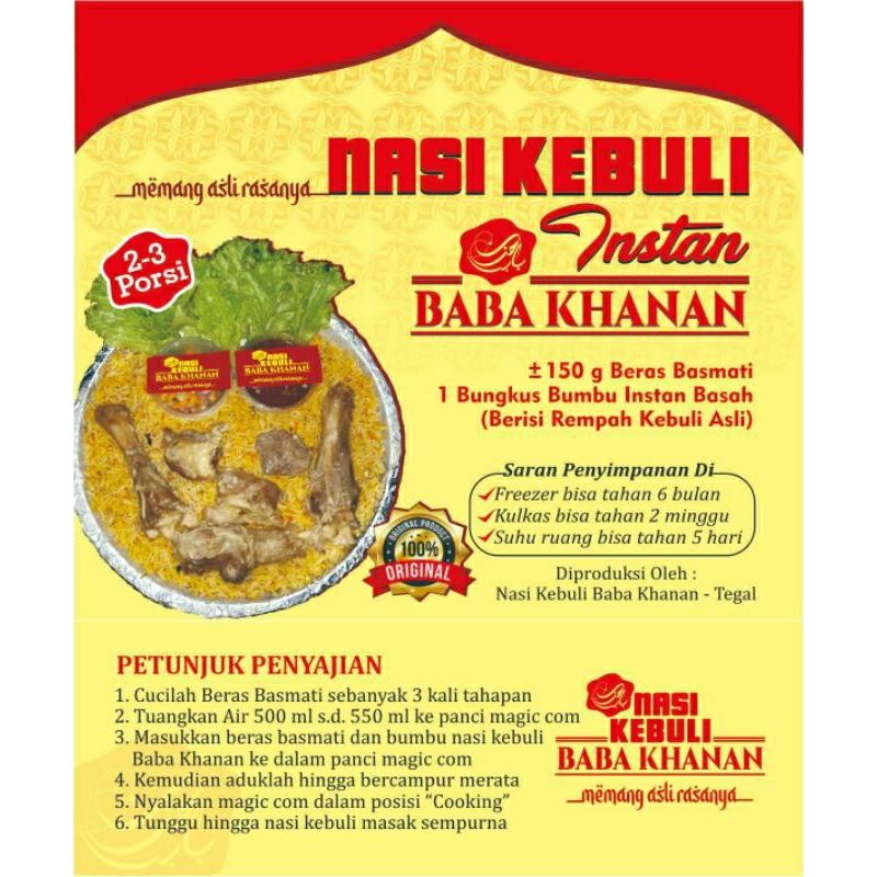 

Nasi Kebuli Instan