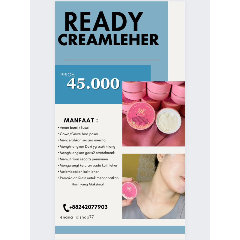Cream Pemutih Leher By NR