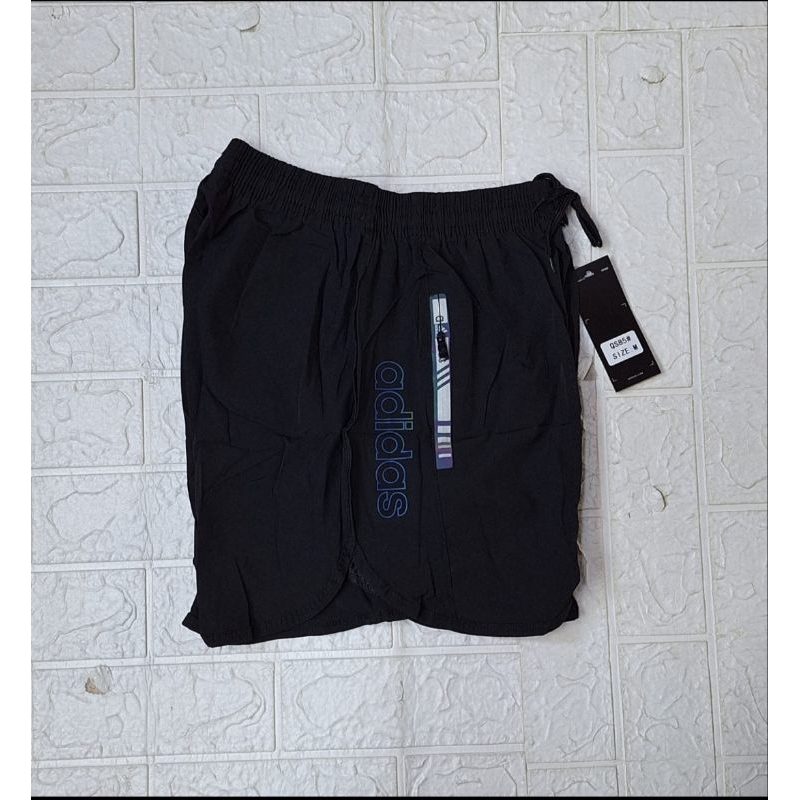 celana Pendek Adidas unisex QS85 bahan parasut
