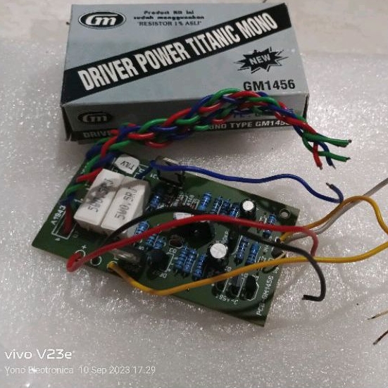 Driver Power 150 Watt ampli amplifier Titanic mono  GM tipe 1456