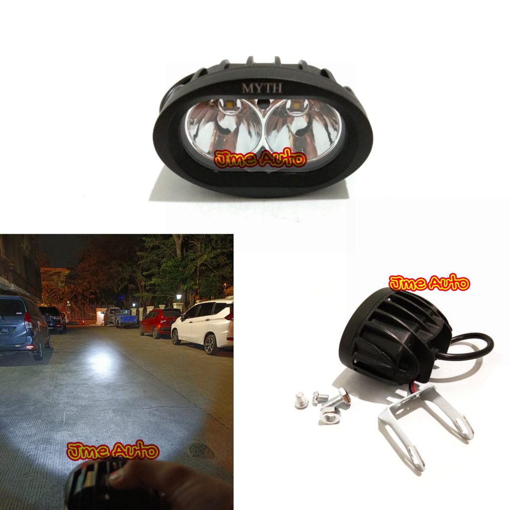 Lampu tembak sorot LED 2 Mata Owl Mv Putih MYTH 3 Mode 20 watt Lampu sorot led variasi motor mobil