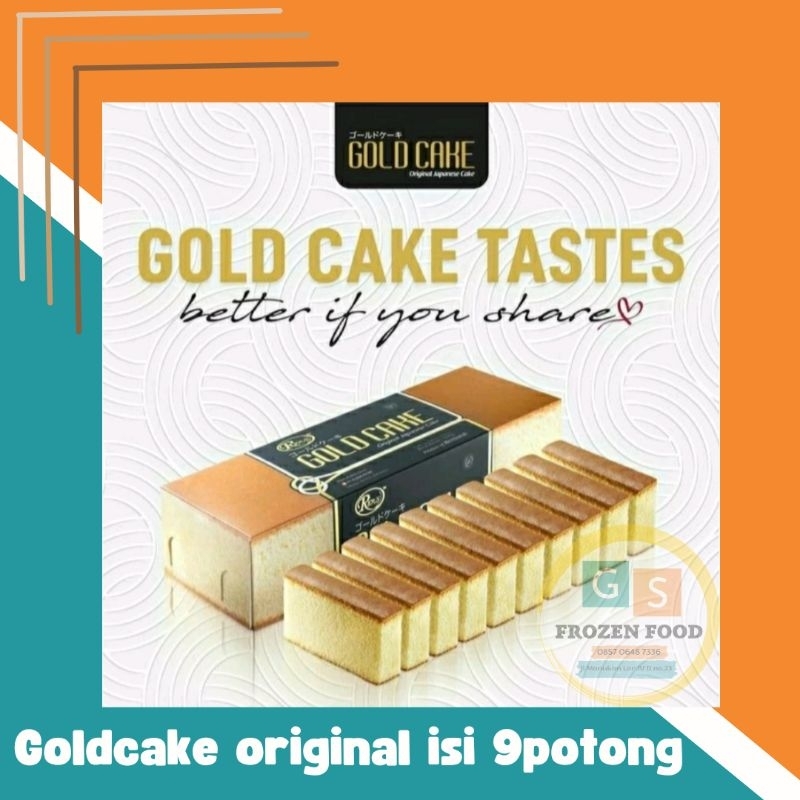 

Goldcake original isi 9 potong