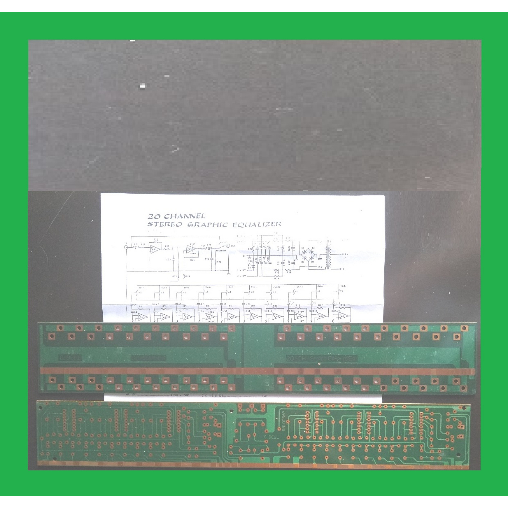 PCB Biasa 20 Channel Graphic Equalizer RC4136 Stereo