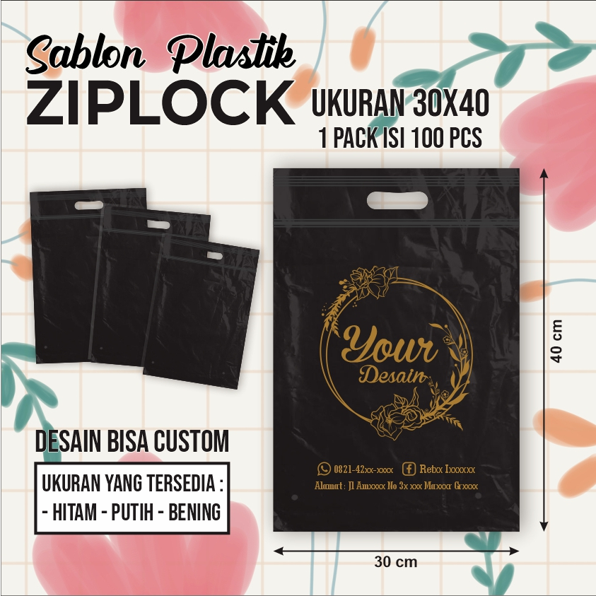 

Plastik ZIPLOCK SABLON