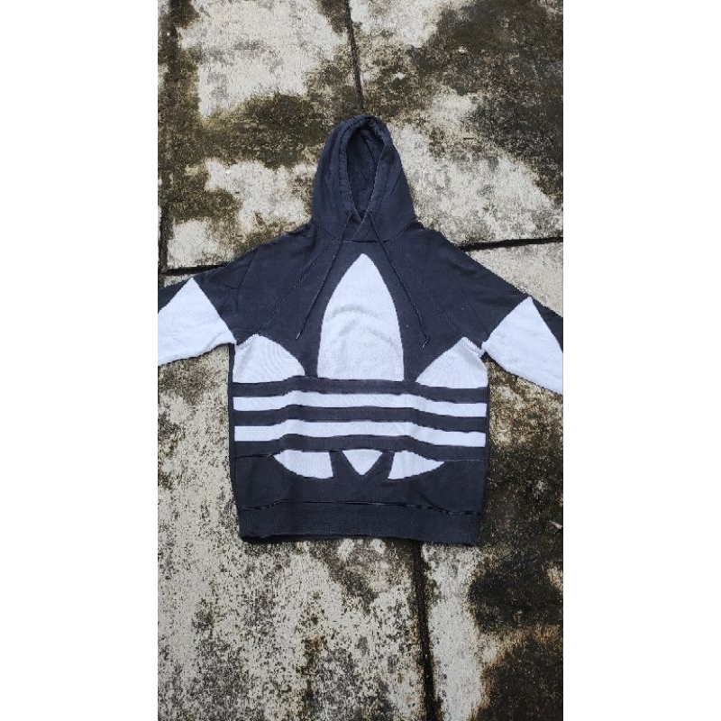 hoodie adidas big logo trefoil