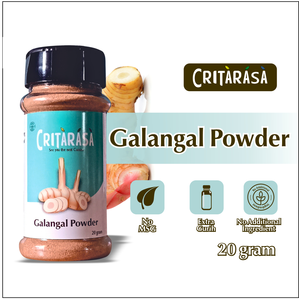 

Critarasa Galangal Powder Bubuk Lengkuas Bumbu Masak Dapur Tabur 20gr Non MSG