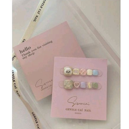 

Tatakan Kuku Palsu 7 x 7 cm custom warna plus plastik