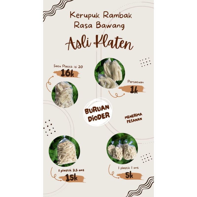 

Kerupuk Rambak Asli Klaten