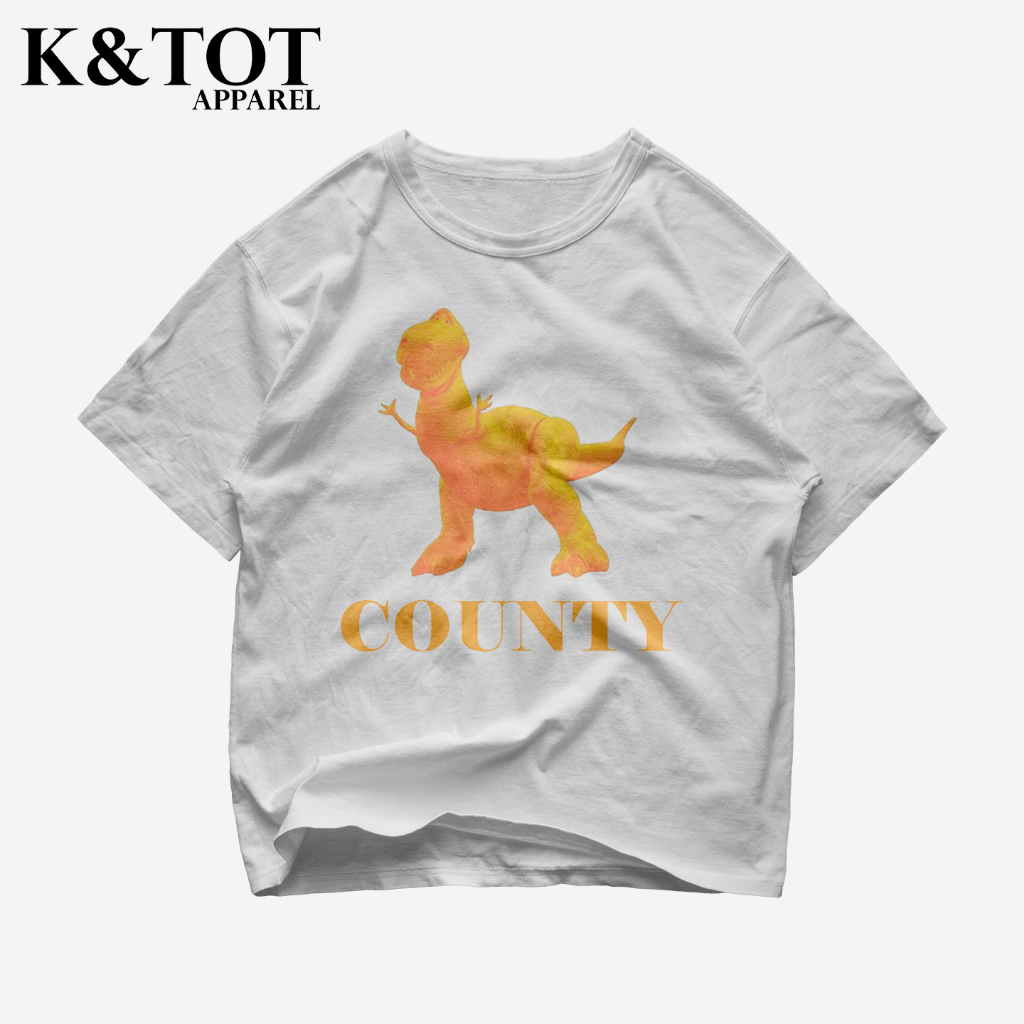 KNTOT - KAOS BAJU REX ORANGE COUNTY TOY STORY REWORK | TSHIRT OVERSIZE VINTAGE PUTIH BOOTLEG - PRIA 