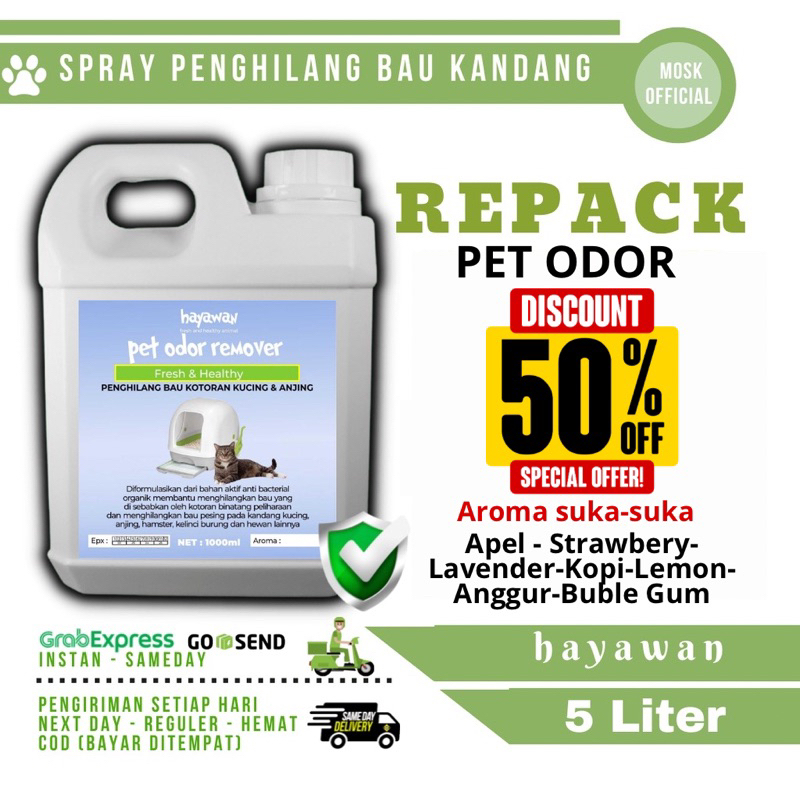 Repack pet odor