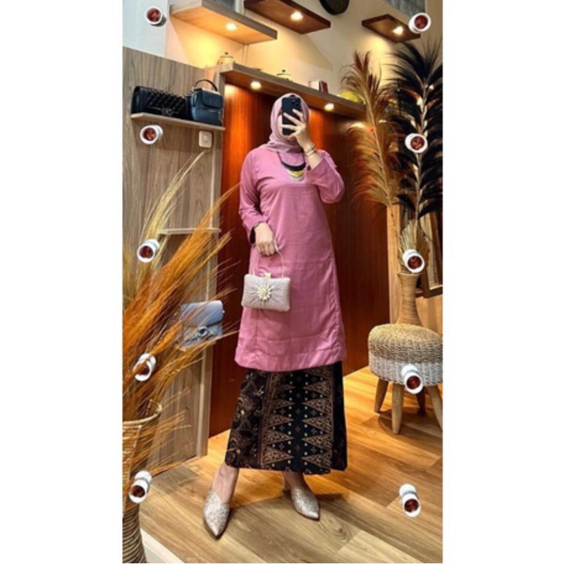 Setelan Baju Kurung Melayu / Baju Kurung Stelan Rok Batik/ Baju Kurung Malaysia / Baju Kurung Melayu