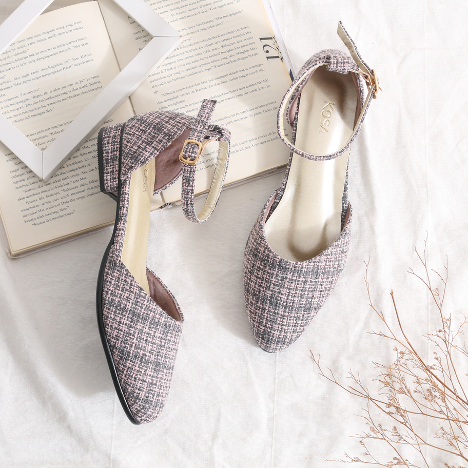 KOSA LOREA Sepatu Heels Wanita Pink