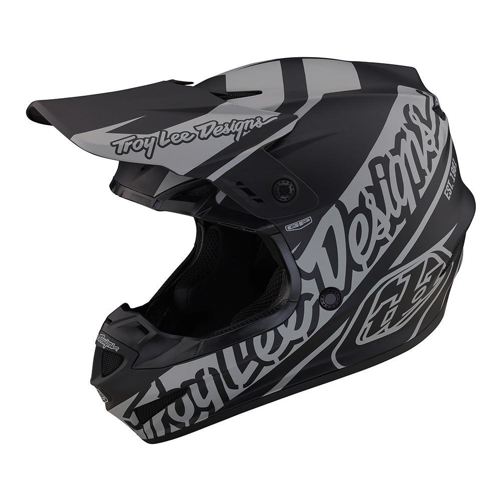 HELM TLD HELM TROYLEEDESIGN GP HELMET SLICE BLACK / GREY bkn TLD SE4 AIROH FOX V1 V2 V3
