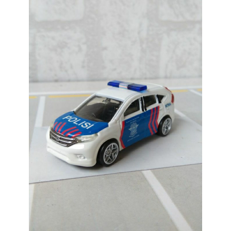 Tomica 118 Diecast Honda CRV Gen 4 Custom Polisi Patwal Indonesia Ban Karet Premium Takara Tomy