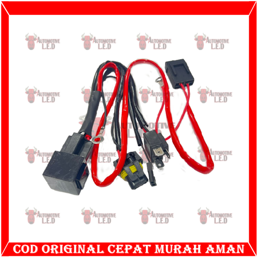 ORIGINAL RELAY BILED H4 UNIVERSAL | KABEL MOTOR 1 LAMPU KABEL MOBIL 2 LAMPU RELAY SET BILED 1 LAMPU RELAY SET 2 LAMPU