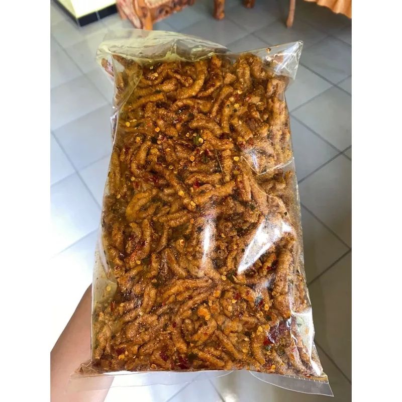 

keripik usus pedas