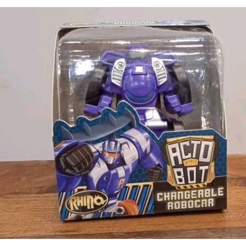 MAINAN MOBIL JADI ROBOT ACTOBOT RHINO CHANGEABLE ROBOCAR