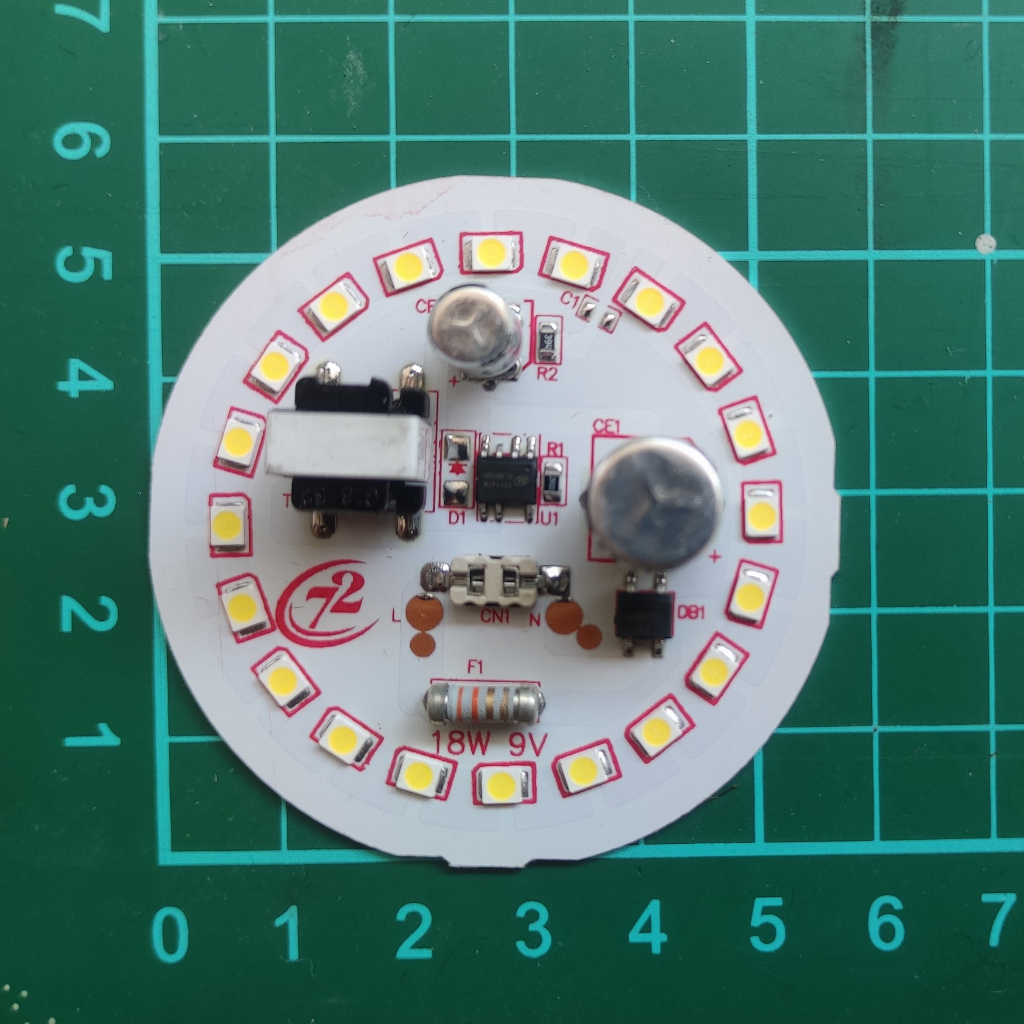 (SUPER 9V) PCB LAMPU LED AC 18 WATT D-57