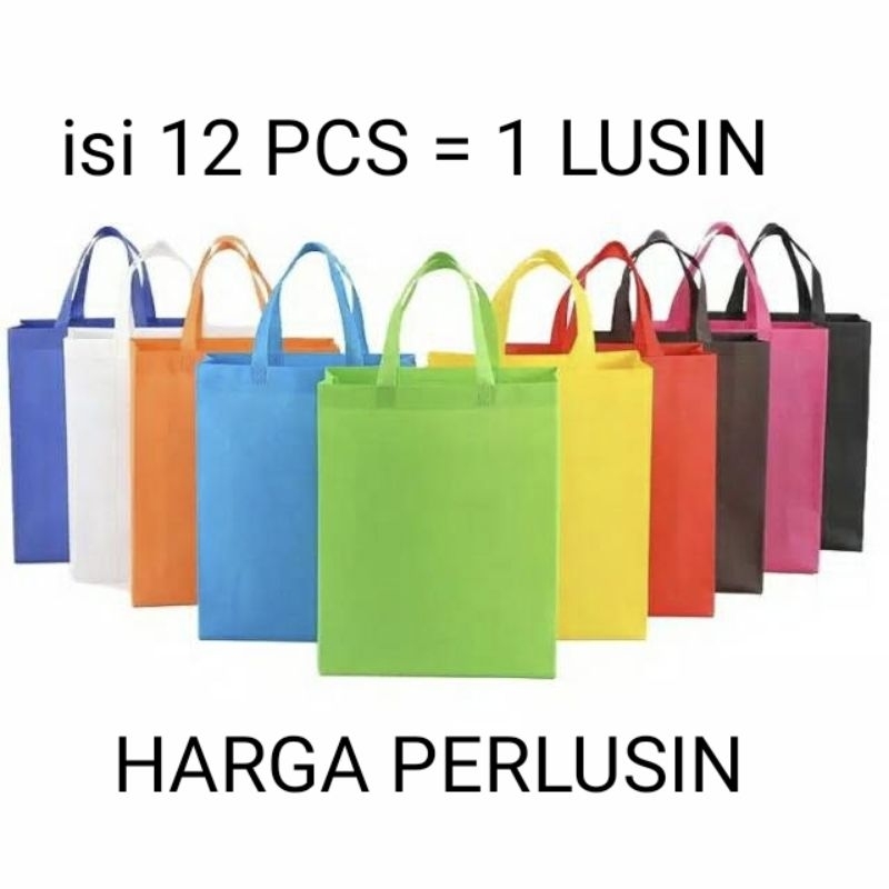 

[ISI 12] TAS KAIN GOODIE BAG || TAS SPUNBOND 30X8X40 CM ISI 12 PCS