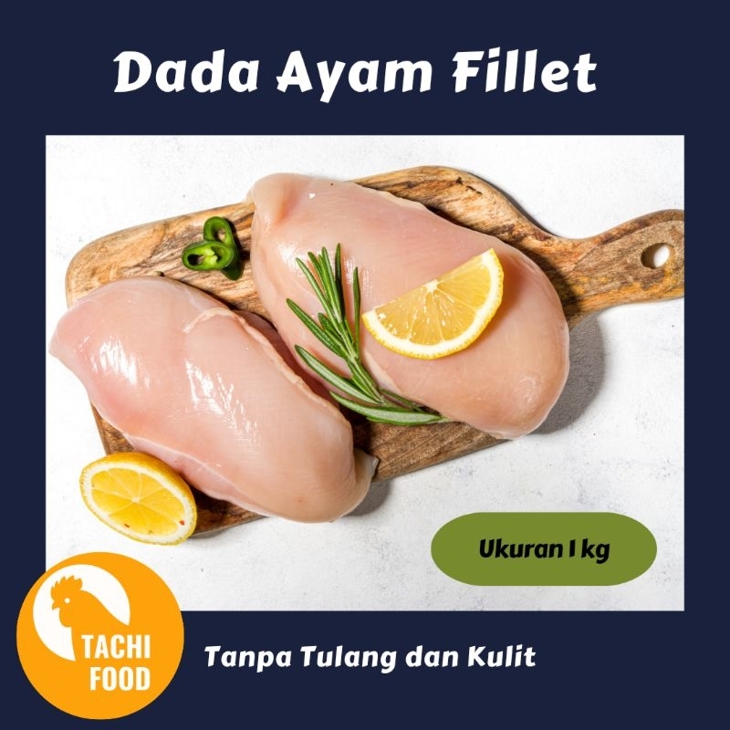 

Boneless Dada Ayam Polos (Dada Ayam Filet) 1 kg Tanpa Tulang dan Kulit