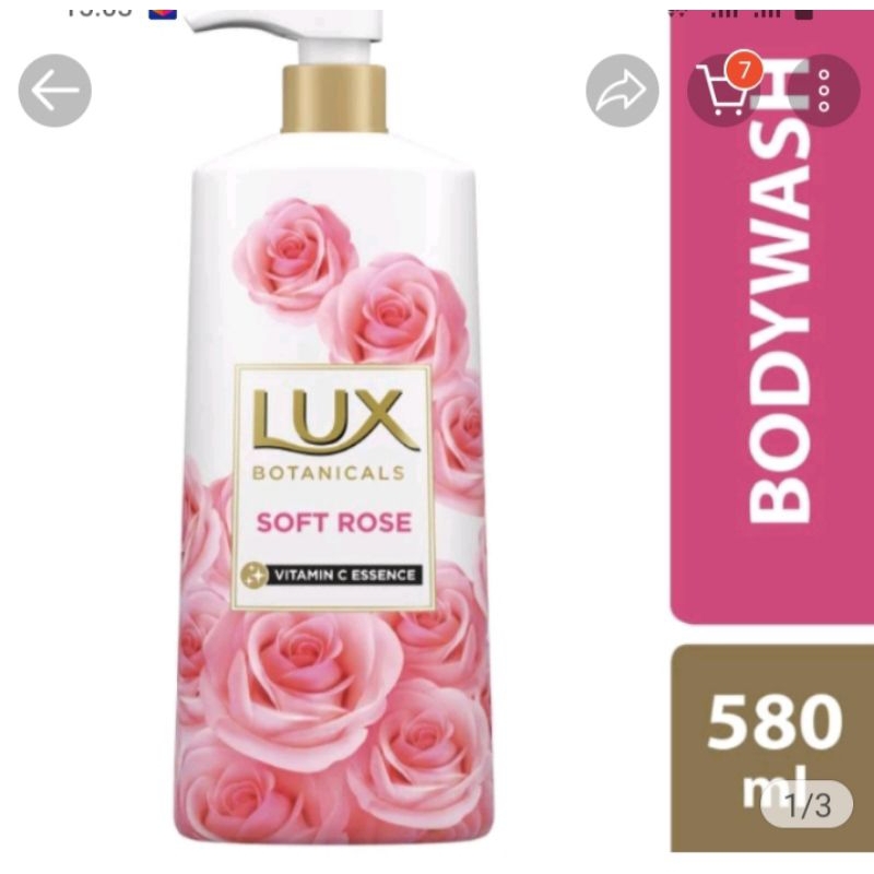lux body wash pump soft rose 580ml