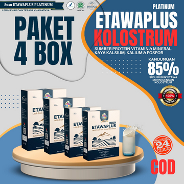 

Etawaplus Platinum Paket HEMAT 4BOX 1kg / Susu bubuk etawa terbaik / Etawaku Platinum / Etawaku / Skygoat/Susu Etawa murni