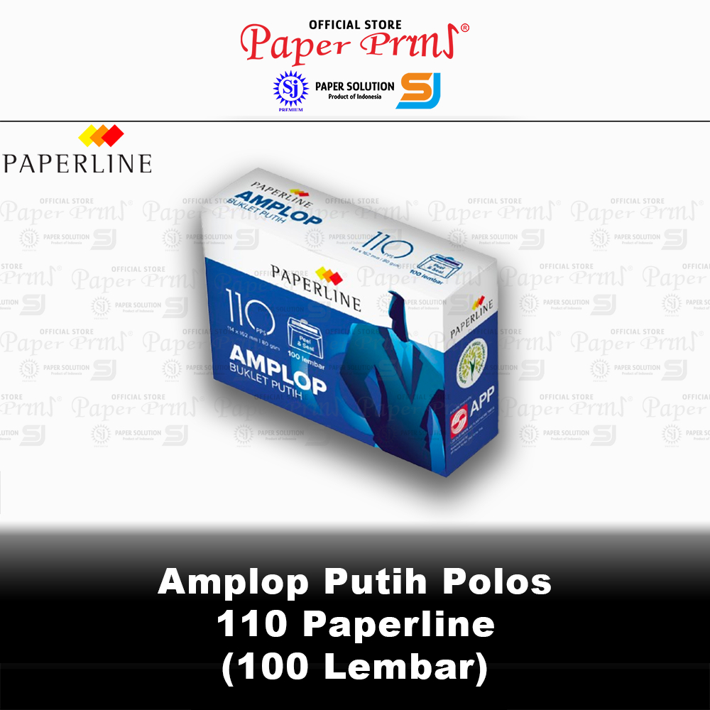 

Tk1- Amplop Putih Polos 110 Paperline Pps - 1 Box Isi 100 Lembar
