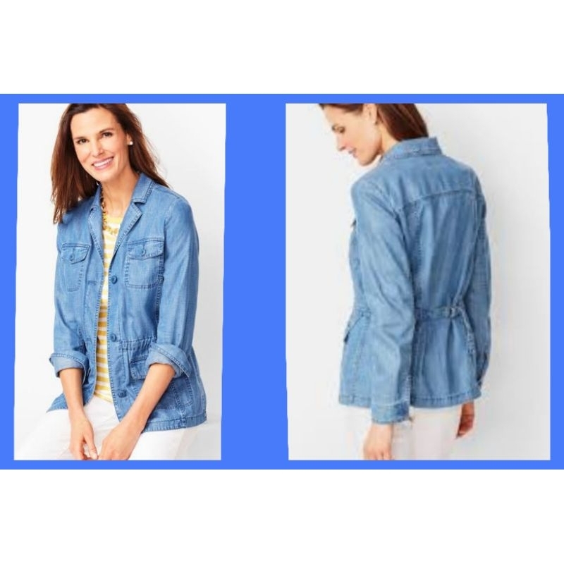 Branded Jacket, semi blazer cewek, jaket wanita denim, Loft