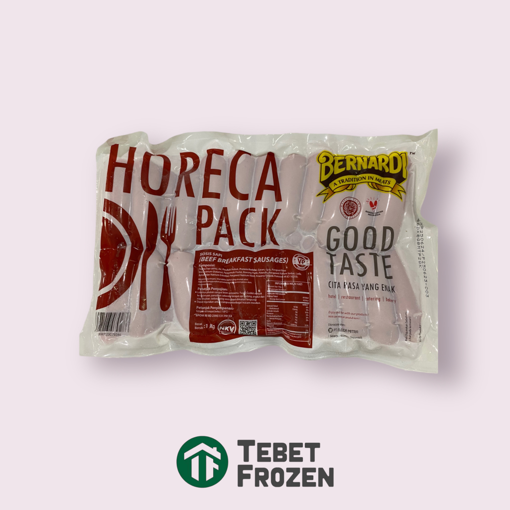 

BERNARDI SOSIS BREAKFAST 1KG - TEBET FROZEN