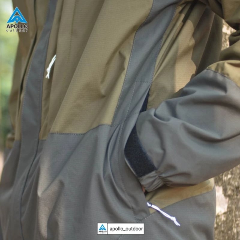 GREENFOREST JAKET FLORES ORIGINAL WATERPROOF WINDPROOF UNISEXS WANITA PRIA MULTIFUNGSI POLAR GUNUNG HIKING RIDING