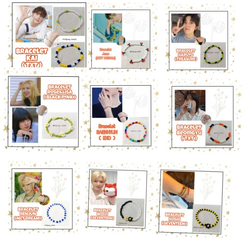 beads bracelet/idol kpop gelang manik idol kpop