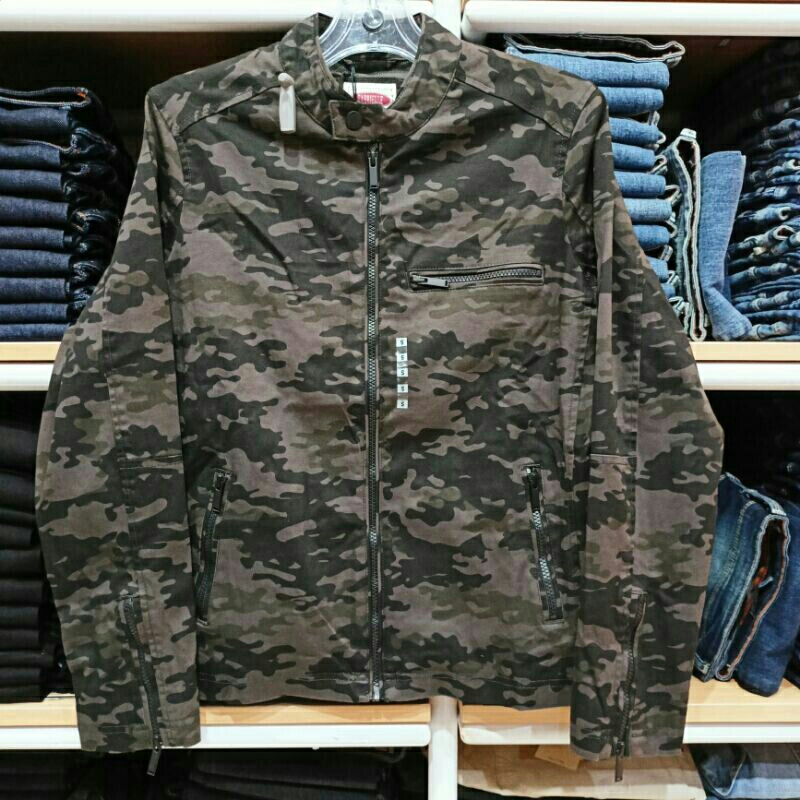 GABRIELLE jaket casual wear motif doreng original brand gabrielle