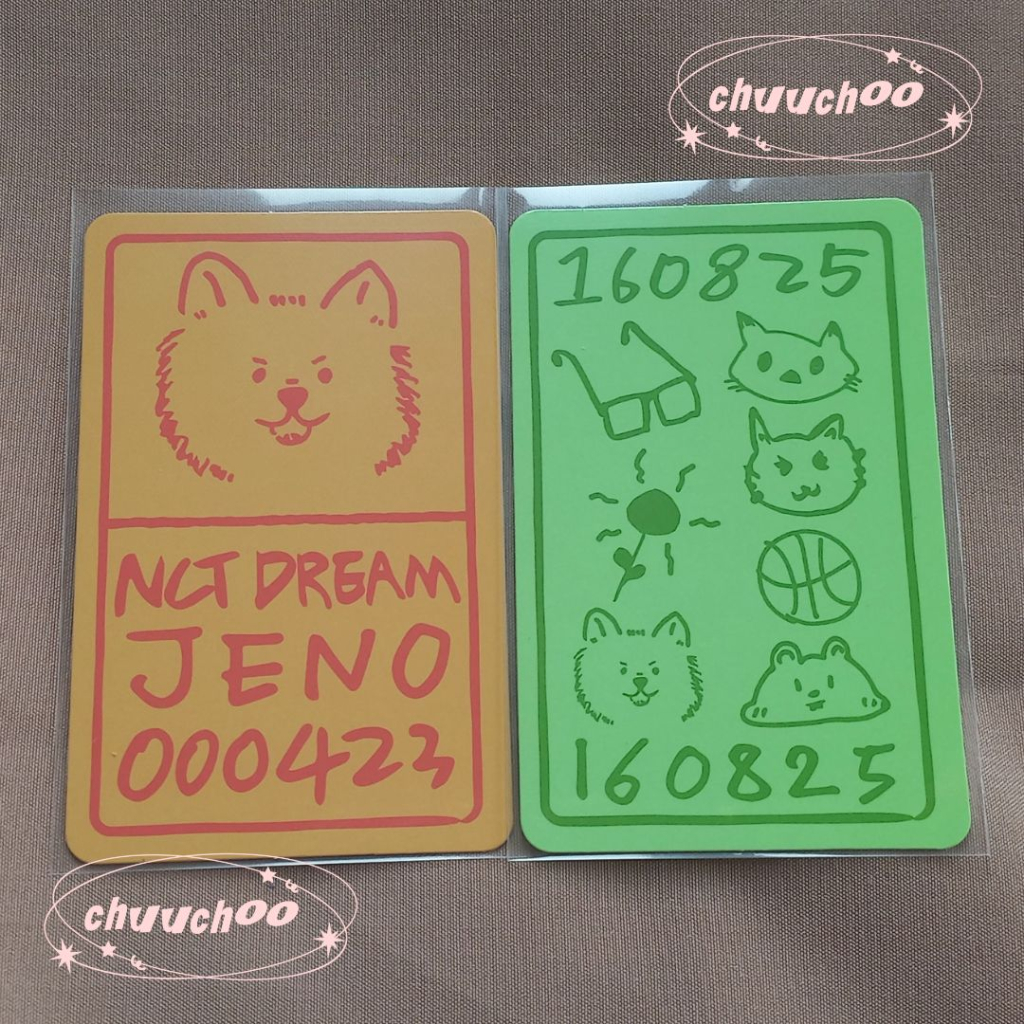 PC Photocard Jeno Konsep Lucky Card NCT Dream