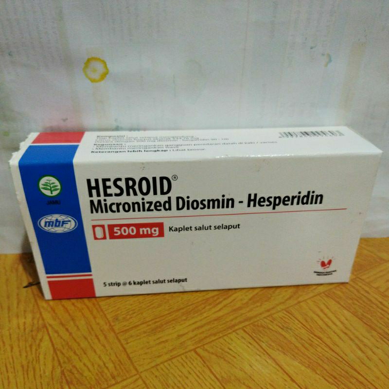 HESROID Strip Micronized Diosmin - Hesperidin isi 6 kaplet